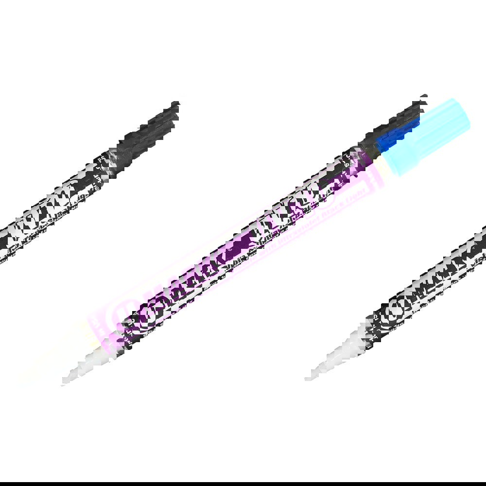 Markers & Paintsticks; Marker Type: UV Marker; Tip Shape: Bullet; Chisel; Color: Blue; Ink Type: Alcohol Base; Tip Type: Reversible; Bullet; Chisel; For Use On: Glass; Plastic; Non-Porous Surfaces; Metal; Stroke Width (Fractional Inch): 5/64; Minimum Temp